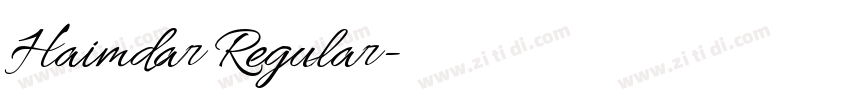 Haimdar Regular字体转换 Haimdar Regular字体转换